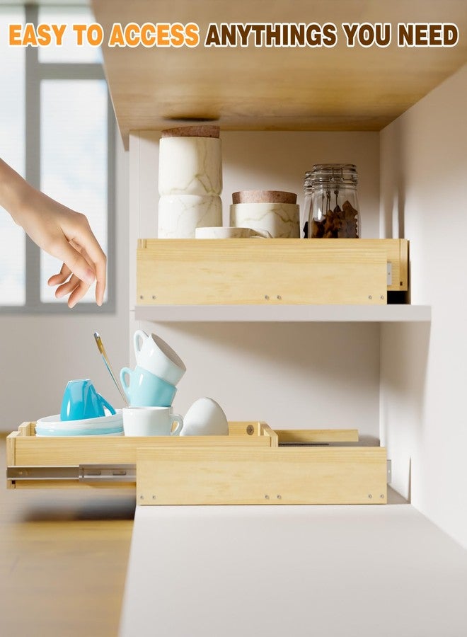 Grehitk Pullout Cabinet Organizer, 11''W×21''D×3''H Slide Out Shelves for Kitchen Cabinets, Pull out Drawers for Kitchen Cabinets, Pantry, Bathroom, & Storage Organization - Image 5