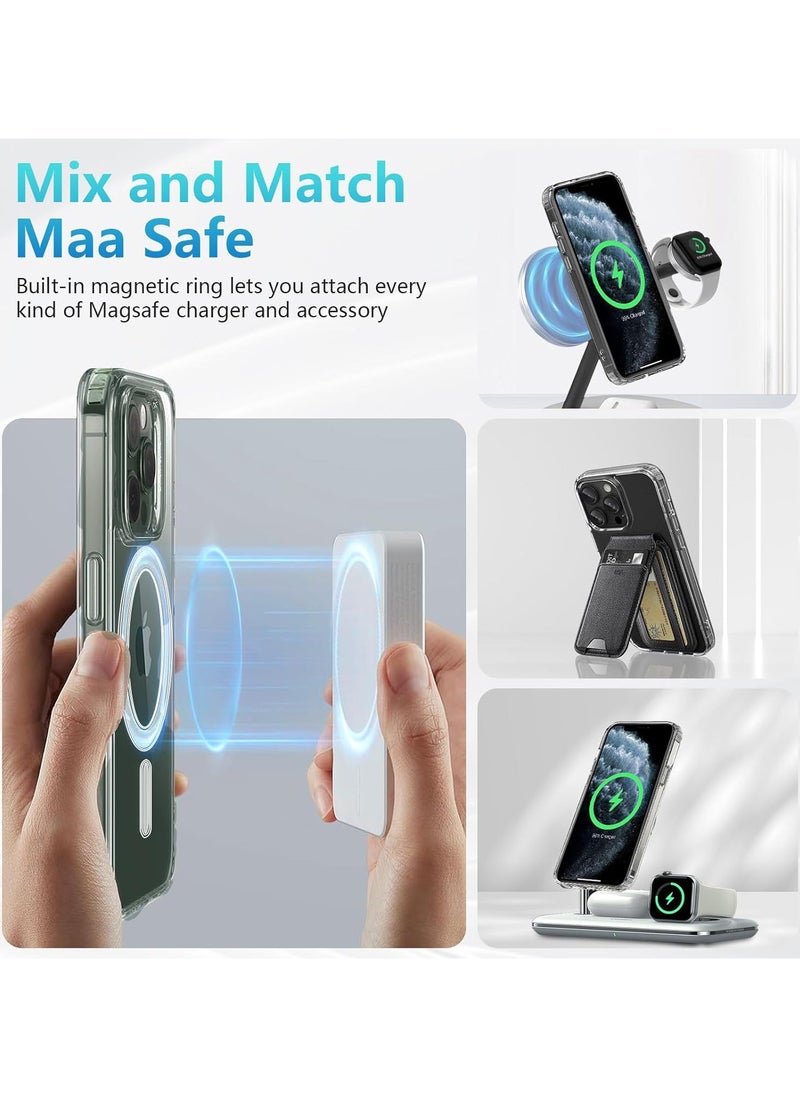 Magsafe Magsafe Case for iPhone 15 Pro Max Magsafe Clear Cover Magnetic Wireless Charging Support, Shockproof Protection, Scratch-Resistant  - Image 4