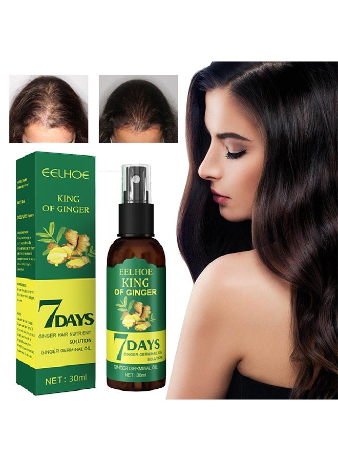 EELHOE Ginger Germinal oil- Hair Growth Spray, Rapid Growth Hair Treatment 7 Day Hair Growth Serum Essence Oil Regrow, Ginger Essential Oil Stop Hair Loss Hair, Thinning Treatment Hair Growth Oil For Women &  - Image 1