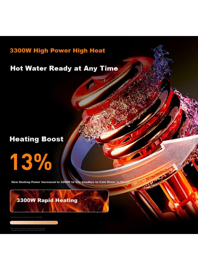 Chigo Stainless Steel Electric Hot Water Faucet With Variable Frequency Constant Temperature Rapid Heating For Home Use Cold And Hot Dual-use Electric Water Heater Underwater Instant Heating Zg-kbs31b - Image 1
