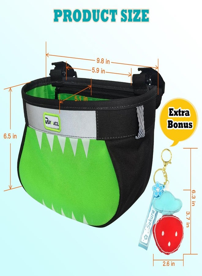 RAYMACE Kids Bike Basket,Children's Bike Basket Front,Waterproof Bicycle Basket Handlebar Bag for Girls,Boys Toddlers Bike or Scooter Accessories - Image 2