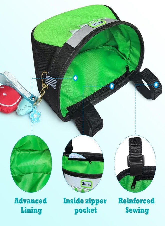 RAYMACE Kids Bike Basket,Children's Bike Basket Front,Waterproof Bicycle Basket Handlebar Bag for Girls,Boys Toddlers Bike or Scooter Accessories - Image 3
