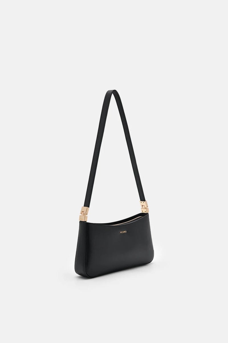 Pedro Jatte Leather Crossbody Pouch - Black - Image 2