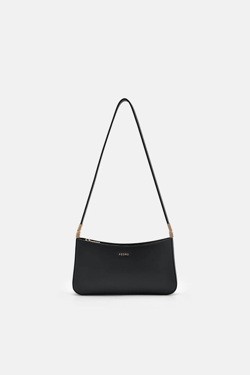 Pedro Jatte Leather Crossbody Pouch - Black - Image 1