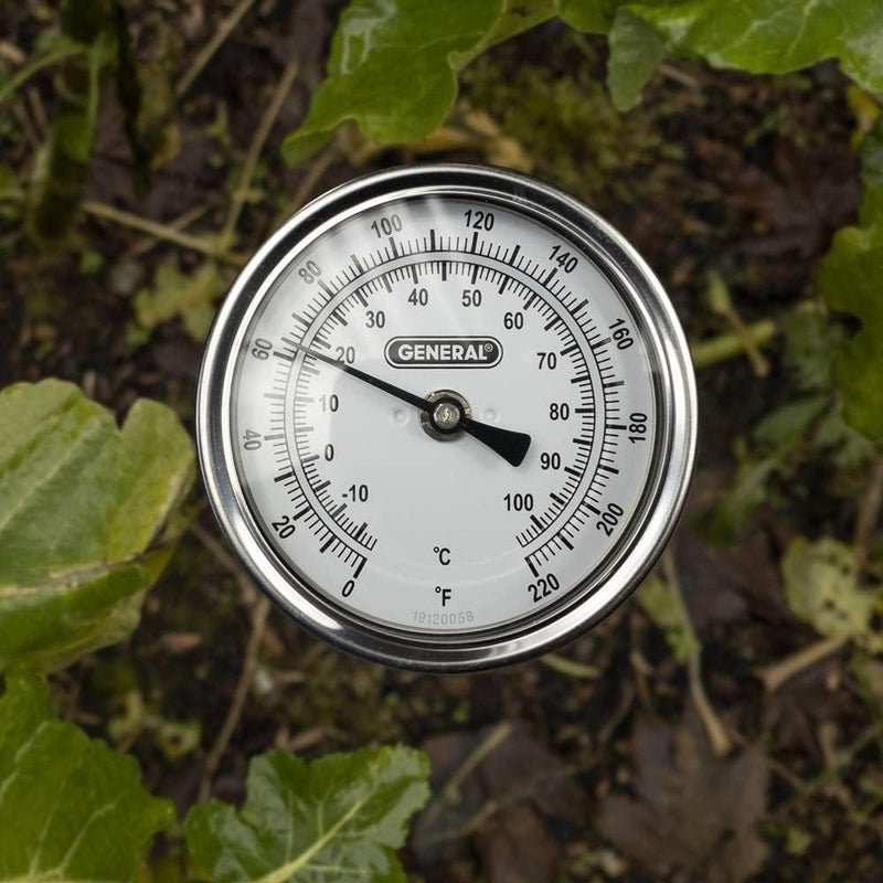 General Tools Analog Soil Thermometer #T300-36 with 36 Inch Long Stem, 0° to 220° F Temperature Range for Gardening and Composting - Image 5