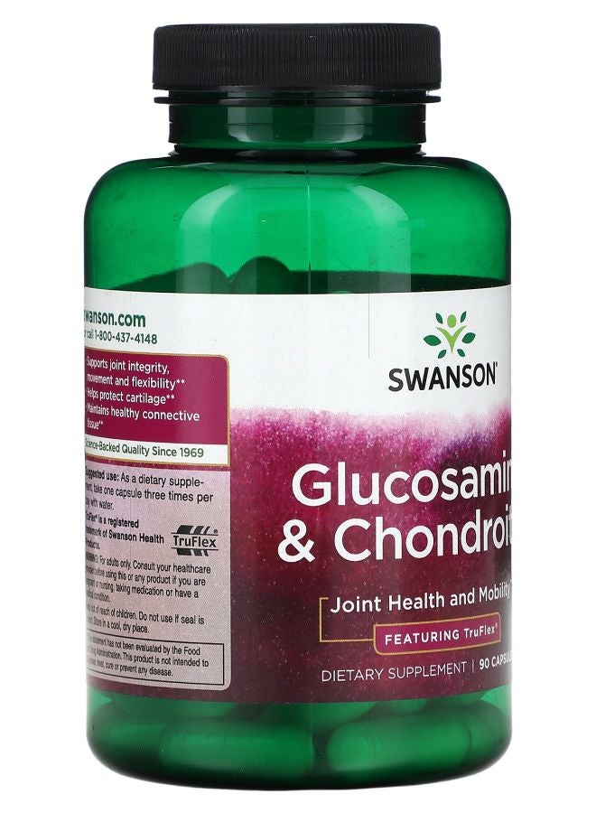 SWANSON Glucosamine & Chondroitin Featuring TruFlex 90 Capsules - Image 2