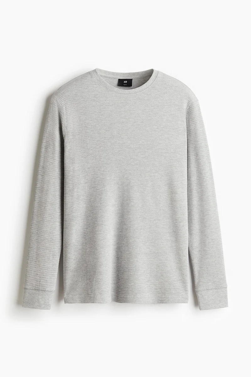 H&M  Waffled jersey top for Men | Best Price UAE