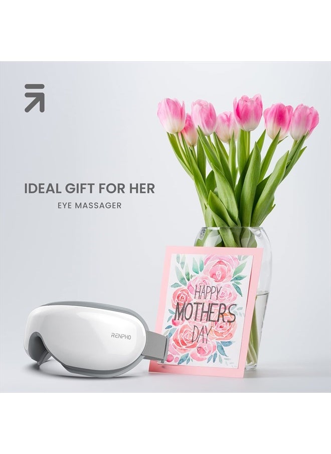 RENPHO - Eyeris 1 Mothers Day Gifts, Eye Massager with Heat, Gifts for Mom/Dad, Heated Eye Mask with Bluetooth Music, Face Massager, Eye Care Device, Smart Eye Mask for Relax Eye, Reduce Eye Strain - Image 1