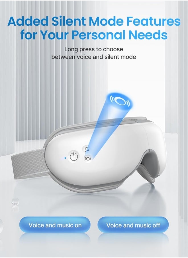 RENPHO - Eyeris 1 Mothers Day Gifts, Eye Massager with Heat, Gifts for Mom/Dad, Heated Eye Mask with Bluetooth Music, Face Massager, Eye Care Device, Smart Eye Mask for Relax Eye, Reduce Eye Strain - Image 1