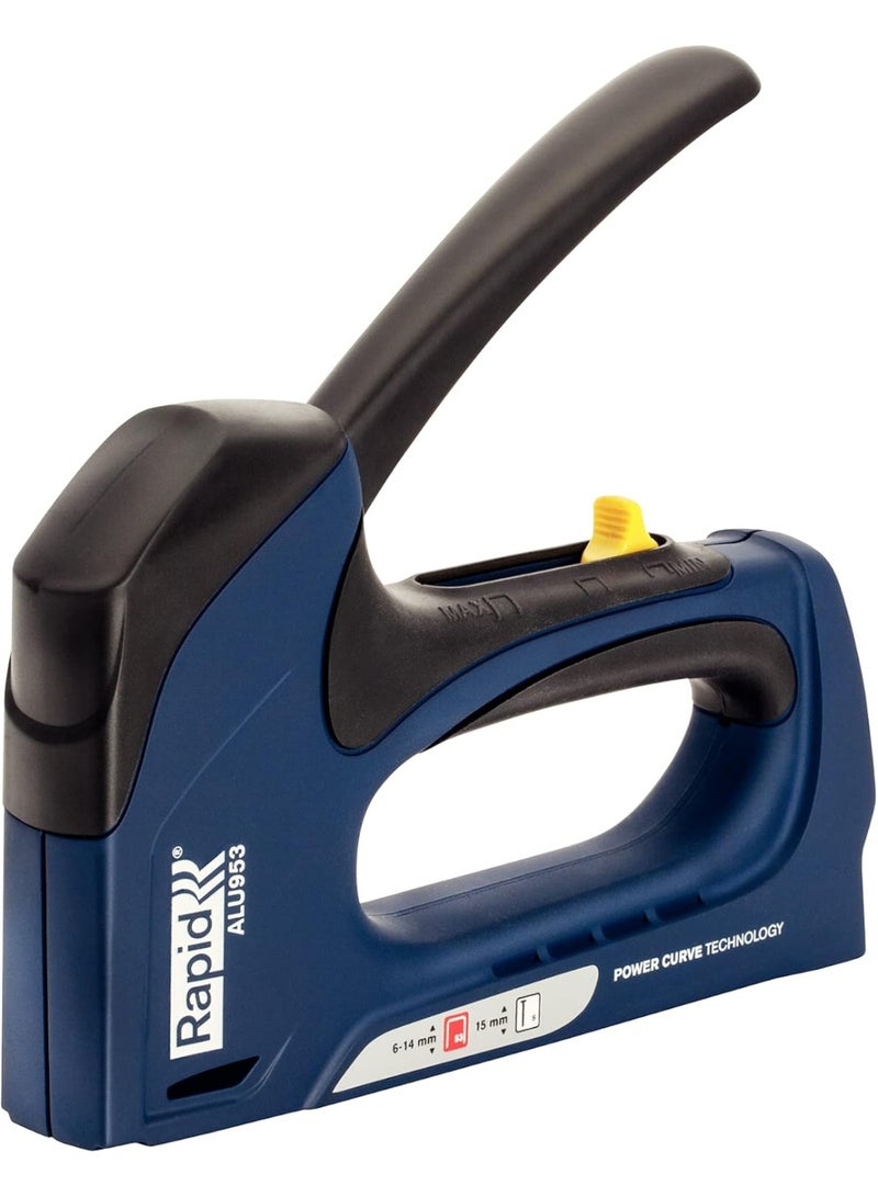 Rapid Alu 953 Hand Stapler – Aluminium & Steel – Blue - Image 2