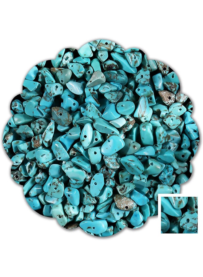 Stone Beads 3-5mm About 450pcs for Jewelry Making, Bracelets and Crafts (Turquoise)  - Image 2