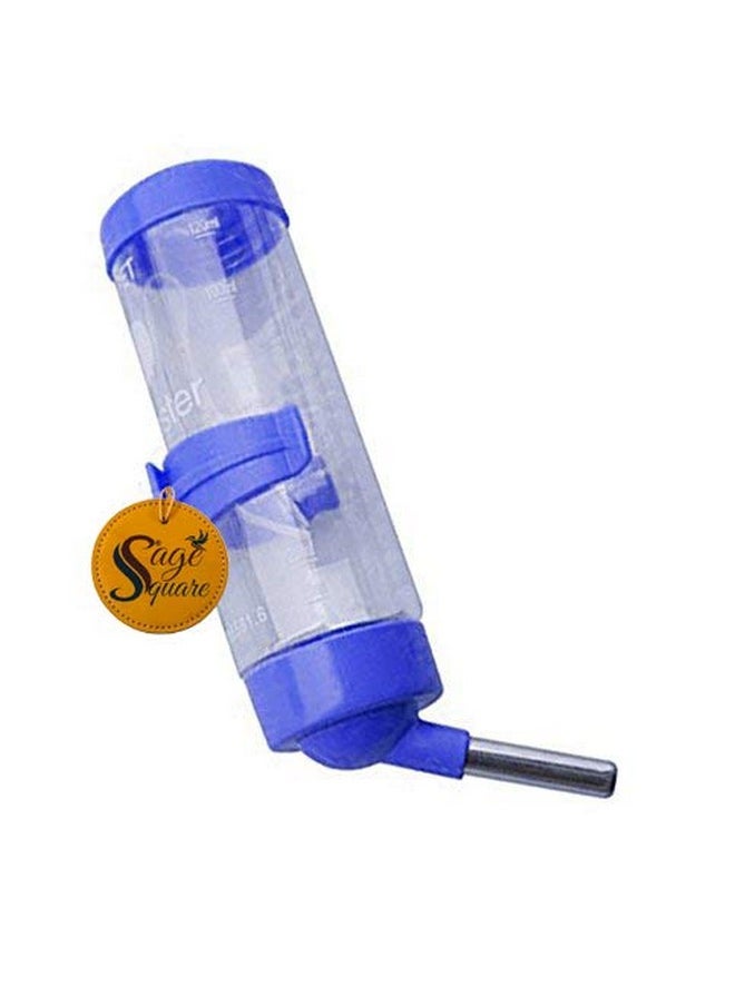 Sage Square Leak Proof Cage Attachment Water Bottle Cum Feeder for Hamster/Guinea Pig/Rabbit/Puppy/Cat/Kitten/Dwarf/Gerbil/Mice/Ferret (1 Piece) (125 ml)  - Image 1