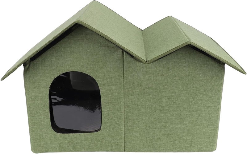 All-scene tailored quality Large Space Closed Design Cat House, Portable Foldable Cat Pet Cave House Enclosed for Indoor Pets, Outdoor Houses for Feral Cats Dog Cat House Outdoor Indoor House Standard fit - Image 1