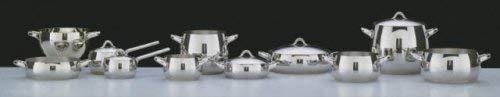 Alessi, "MAMI", Long handled saucepan in 18/10 stainless steel mirror polished,1 qt 23 oz - Image 4