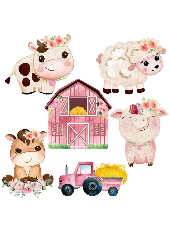 Hotop - 42 Pcs Farm Animal Party Decorations And Supplies Farm Animals Decor Barnyard Party Decorations Farm Animal Cutouts With 50 Multi Color - Image 1