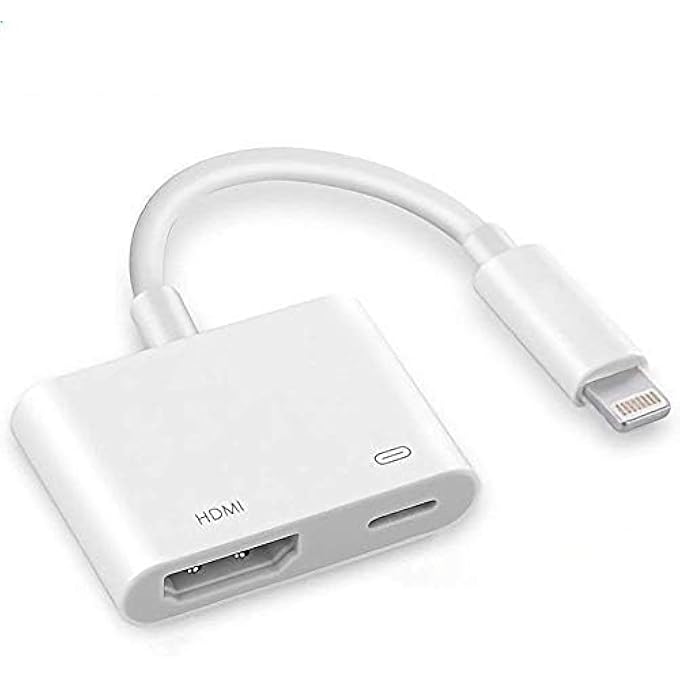 rayihni DIGITAL AV HDMI ADAPTER, APPLE MFI CERTIFIED IPHONE LIGHTNING TO HDMI CONNECTOR COMPATIBLE FOR IPHONE 12/12 PRO 11 PRO/XS/XR/X/8 7 SE, IPAD PRO MINI, SUPPORT IOS 10~14.1 AND LATER - Image 2