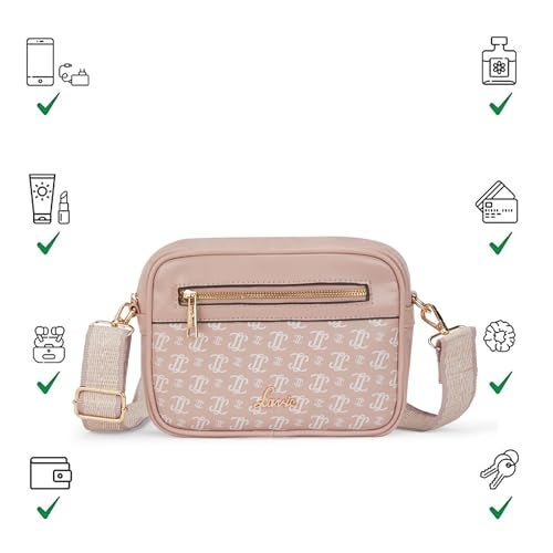 Lavie Women's Mono LL Scarlet Monogram Print Cross Body Box Sling Bag | Ladies Purse Handbag | Gift for Women - Image 5