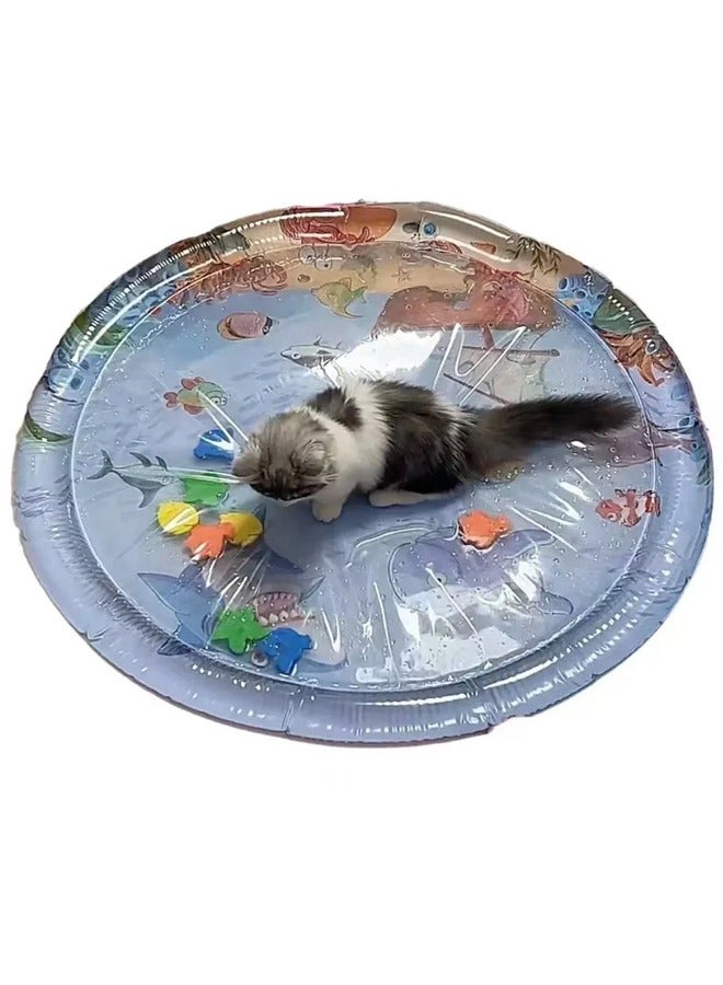 ZCM-HAPPY Pet Water-Filled Ice Pad with Air Pump - 100 cm Summer Cool Down Pet Nest for Cats and Dogs, Large Size Water Mat for Pets  - Image 5
