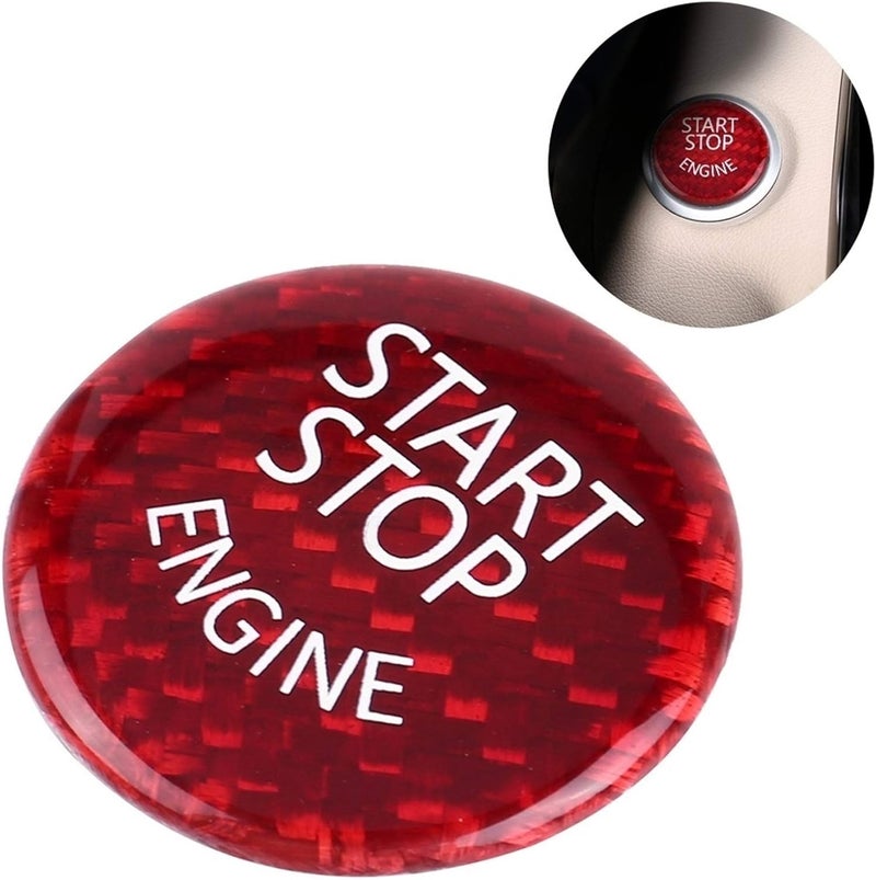 Wivplex Red Carbon Fiber Engine Start Stop Button Cover - Image 4