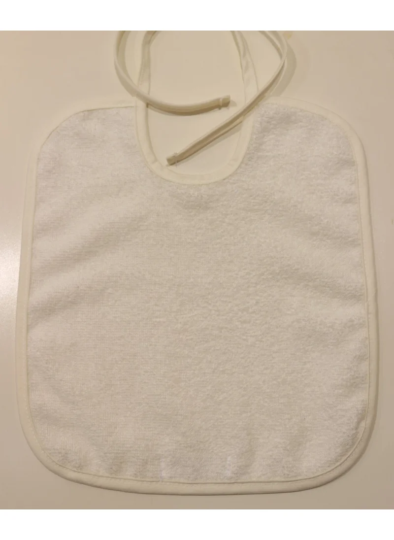 اندر هوم Baby Food Bib Curly Bib Cotton Plain Towel Baby Apron