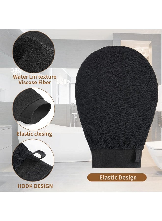 moohemoo Deep Exfoliating Mitt 2 Pcs Exfoliating Glove Body Scrubber For Removing Dirt And Dead Skin Body Exfoliator For Shower Bath At Home To For Tan Removal Keratosis Pilaris Dry Skin Treatment  - Image 4