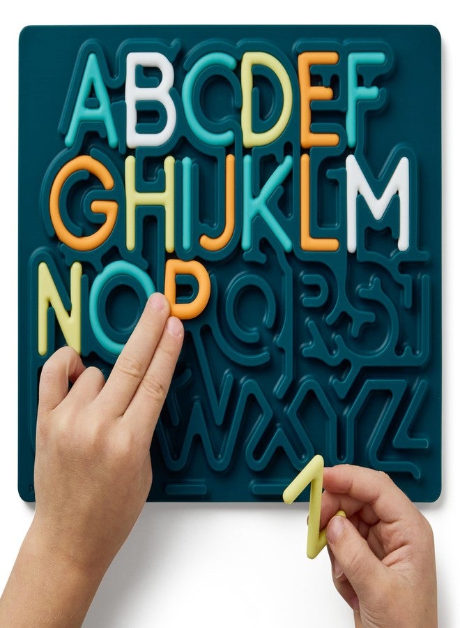 Pushpeel Advanced ABC Tracing Puzzle Board (Best for Ages 4+) – Silicone Learning Toy for Pre-Writing & Fine Motor Skills – Quiet Sensory Travel Activity Toy for Kids – Uppercase Alphabet, Spruce - Image 3