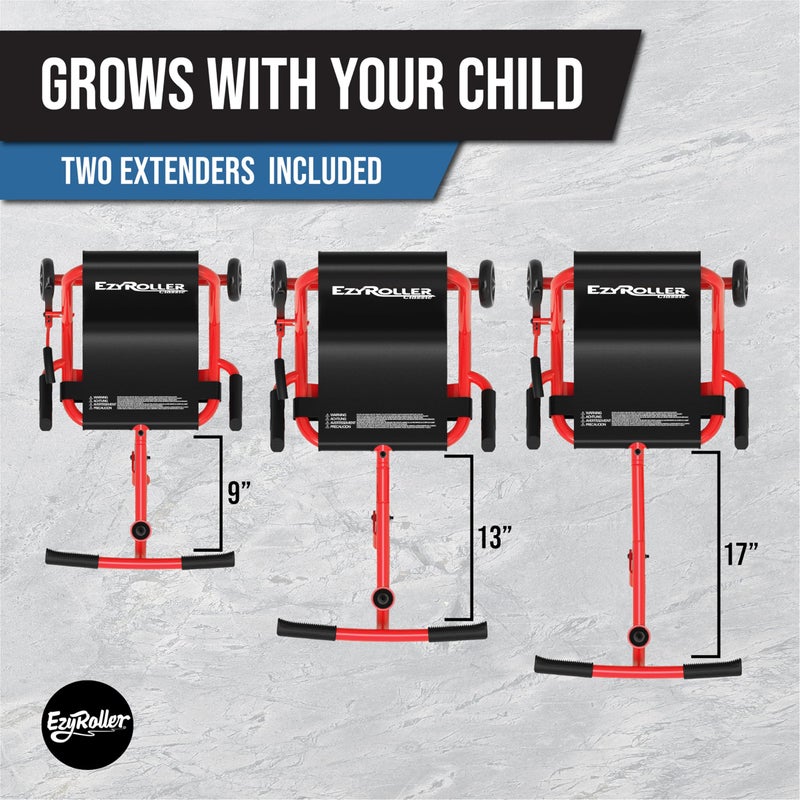 EzyRoller Classic Ride On Scooter for Kids Ages 4+ - Red - Image 3