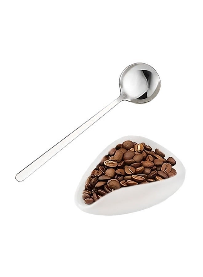 2-Piece Coffee Bean Weighing Set, Coffee Bean Measuring Cup, Coffee Measuring Tray And Rust-Proof Coffee Spoon, Hand Grinding Coffee Accessories,For Cafe, Home, Office, Kitchen  - Image 1