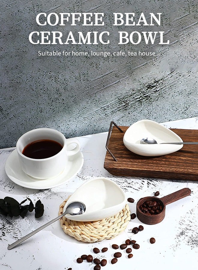 2-Piece Coffee Bean Weighing Set, Coffee Bean Measuring Cup, Coffee Measuring Tray And Rust-Proof Coffee Spoon, Hand Grinding Coffee Accessories,For Cafe, Home, Office, Kitchen  - Image 2