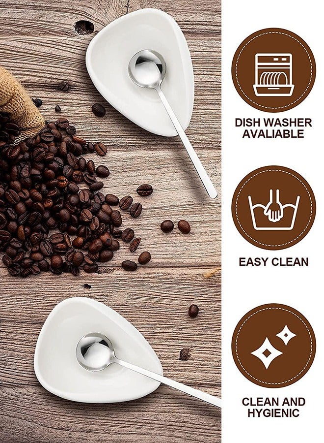 2-Piece Coffee Bean Weighing Set, Coffee Bean Measuring Cup, Coffee Measuring Tray And Rust-Proof Coffee Spoon, Hand Grinding Coffee Accessories,For Cafe, Home, Office, Kitchen  - Image 3