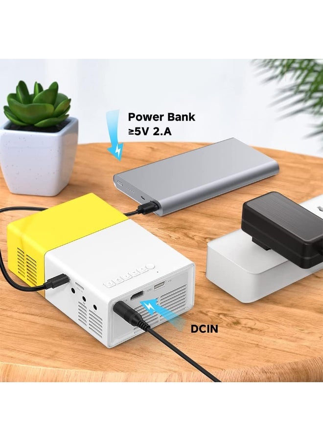 Portable small projector with brightness of 400-600 lumens YG-300 yellow/white - Image 5