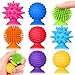 SMALL FISH Sensory Fidget Toys Kids Adults Qquiet Textured Suction Cup Toys for Kids with Autism Squishy Sensory Toys for Classroom Bath 8 Pack Calm Down Corner Supplies for Teens Travel Gifts for Students - Image 2
