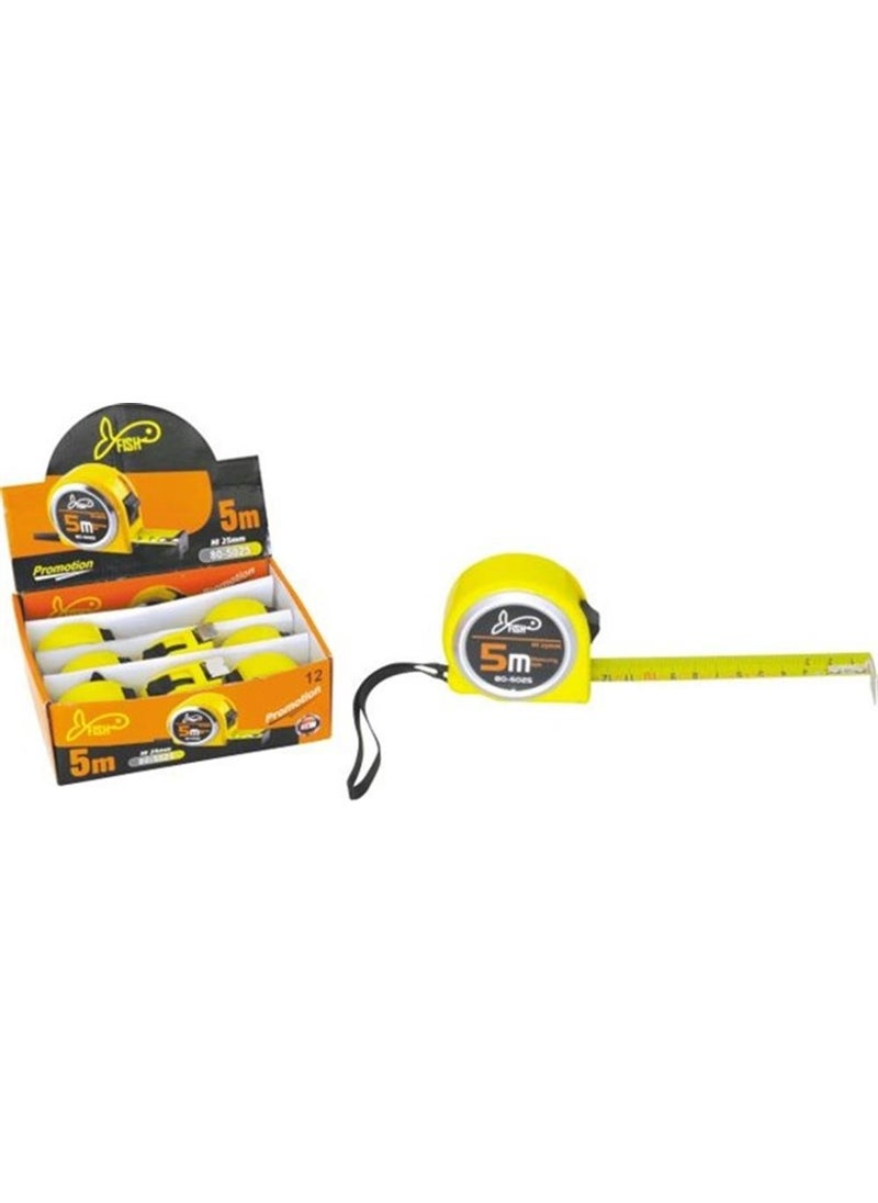 FISH Steel Tape Measure, 5 m x 25 mm  - Image 2