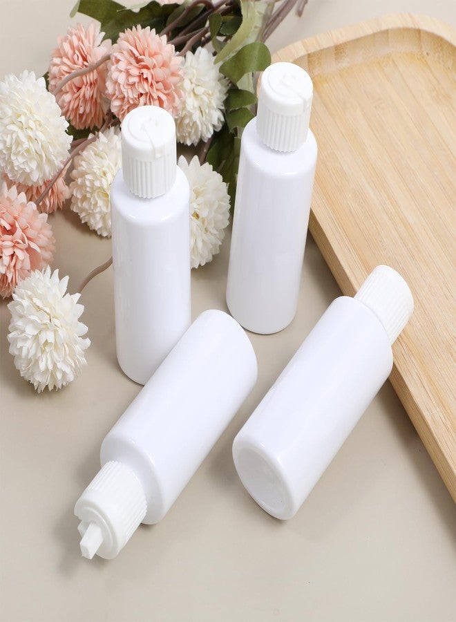Xosjska 4 PCS Flip Top Bottles with Caps, Plastic Small Bottles for Liquids 2 Oz Travel Squeeze Bottle Empty Liquid Squeeze Bottle Refillable Travel Containers for Costmetic Conditioner Massage Oil Shampoo - Image 2