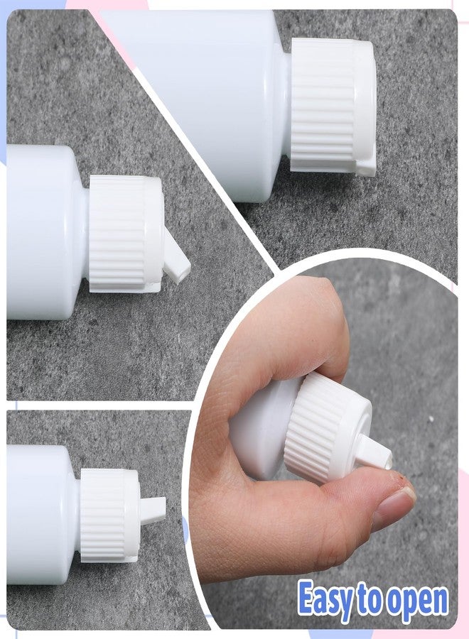 Xosjska 4 PCS Flip Top Bottles with Caps, Plastic Small Bottles for Liquids 2 Oz Travel Squeeze Bottle Empty Liquid Squeeze Bottle Refillable Travel Containers for Costmetic Conditioner Massage Oil Shampoo - Image 3