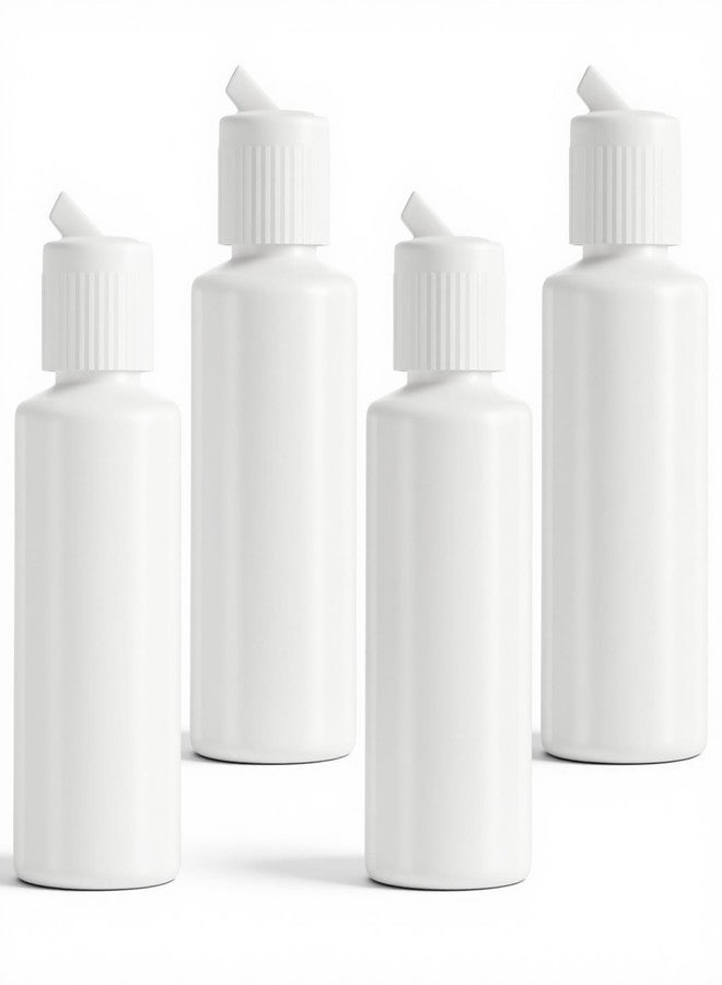 Xosjska 4 PCS Flip Top Bottles with Caps, Plastic Small Bottles for Liquids 2 Oz Travel Squeeze Bottle Empty Liquid Squeeze Bottle Refillable Travel Containers for Costmetic Conditioner Massage Oil Shampoo - Image 1
