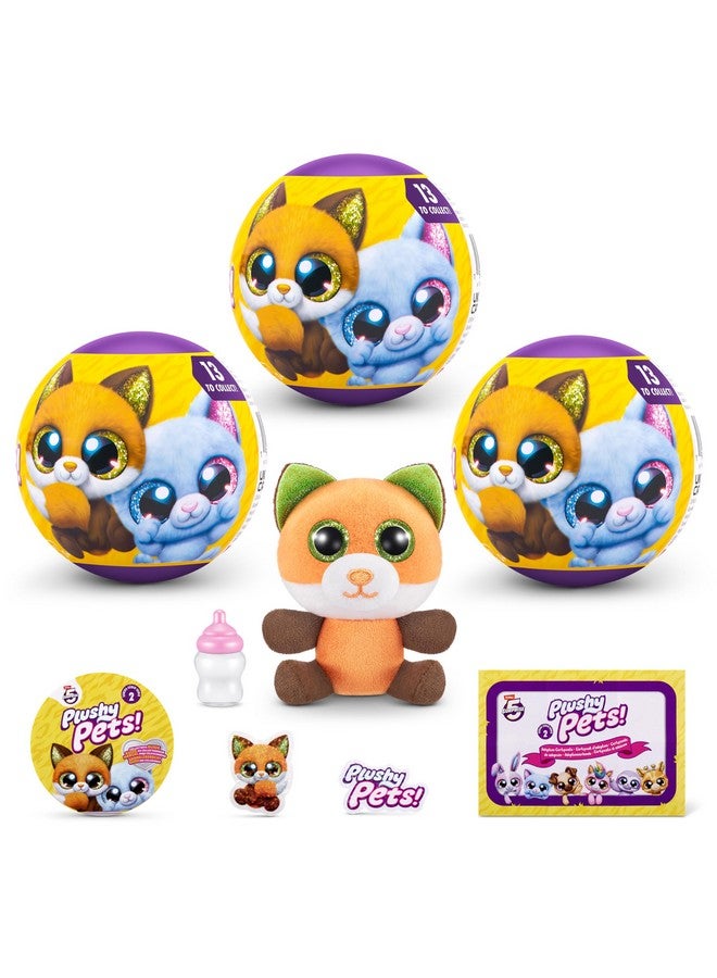 5 Surprise 5 حيوانات محشوة مفاجئة السلسلة 2 (عبوة 3) من زورو، كبسولة غامضة قابلة للجمع، محشوة، تبني حيوانات أليفة، لعبة للبنات، الأطفال، المراهقين - Image 1