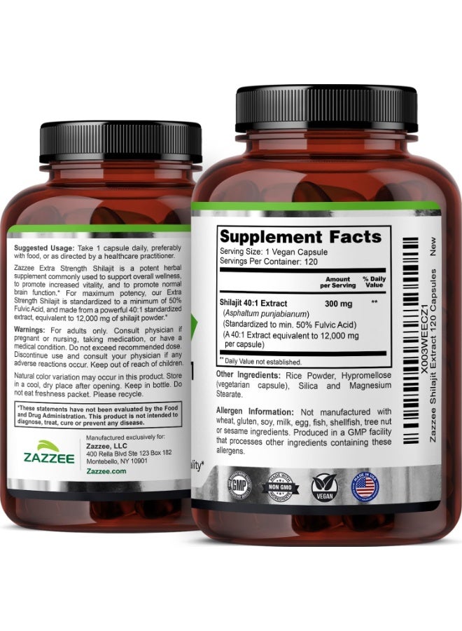 Zazzee 100% Pure Himalayan Shilajit 40:1 Extract, 50% Fulvic Acid - Image 3