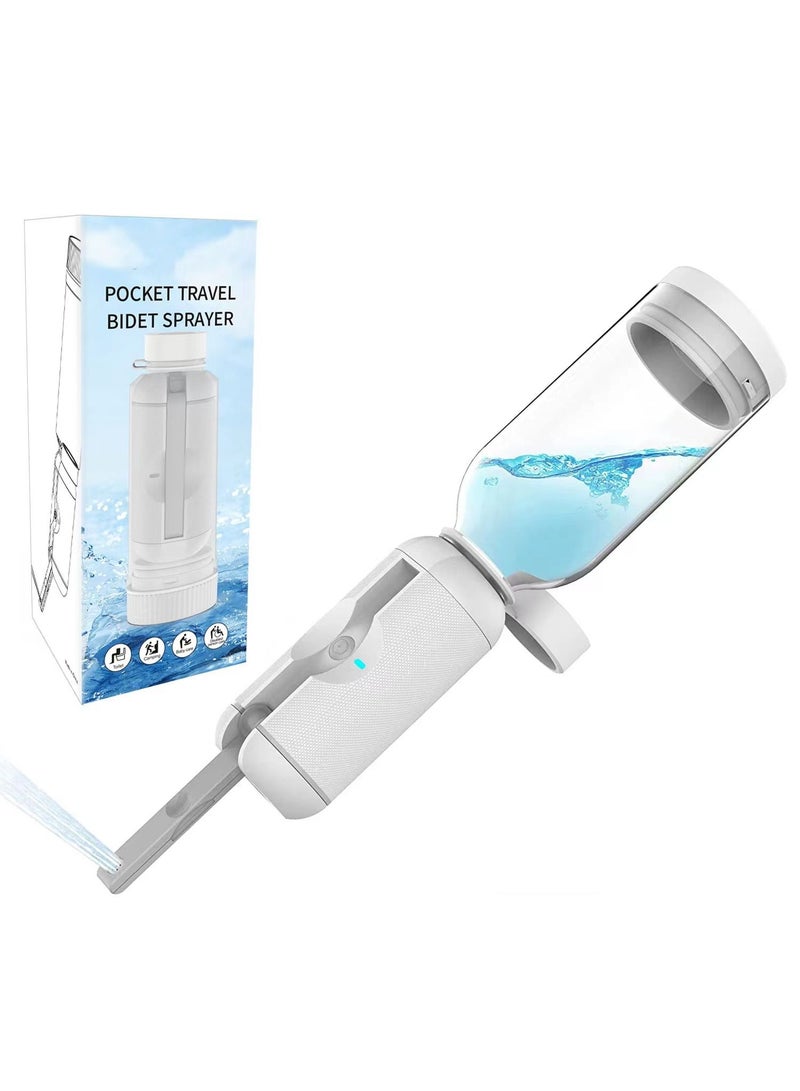 سكاي بلو بيديت شطاف محمول، بخاخ مياه كهربائي قابل لإعادة الشحن (زجاجة بيديت للسفر 500 مل) - Image 1