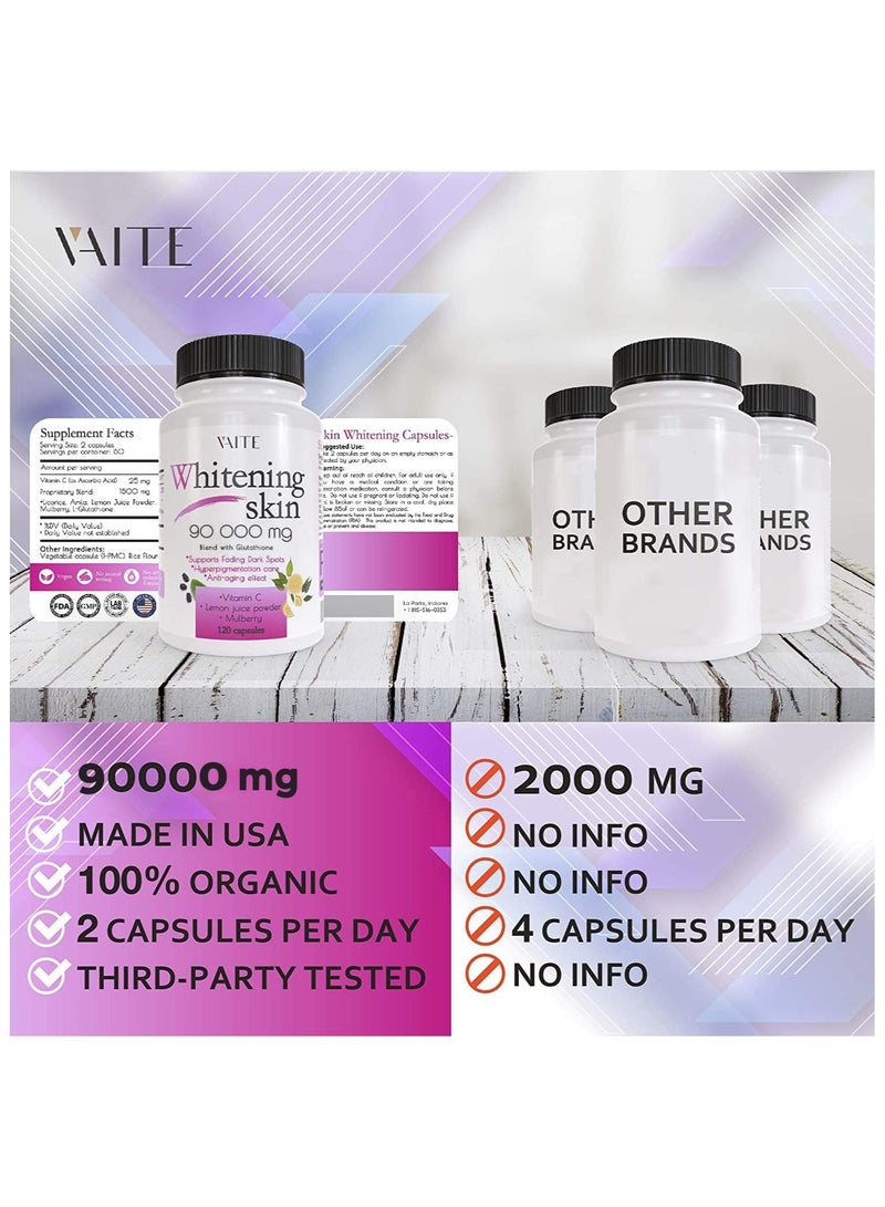 VAITE تبييض البشرة الجلوتاثيون 5000 ملغ - Image 4