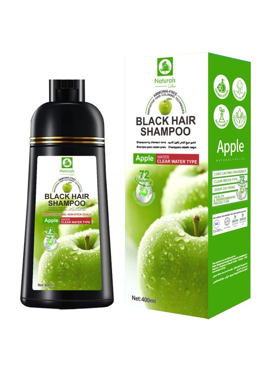 NATURALS Black hair dye shampoo 400ml 