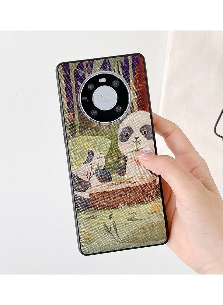 Loquat Back Cover Printed Leather Protective Mobile Phone Case for iPhone