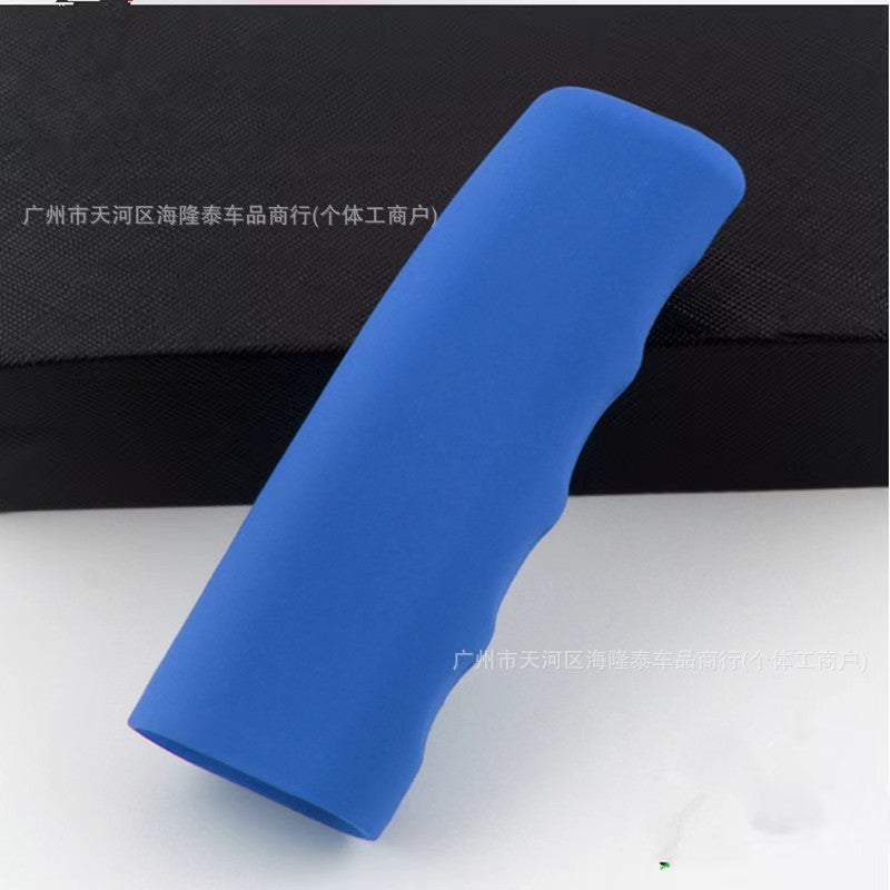 Car Supplies Universal Non-Slip Odorless Hand Brake Cover Silicone Decorative Cover Wavy Washable Silicone Sheath - Image 1