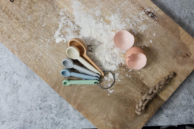 ZEAL Perfect Measure Silicone Measuring Spoons – Set of 5 – For Measuring Wet and Dry Ingredients - Neutral - Image 2