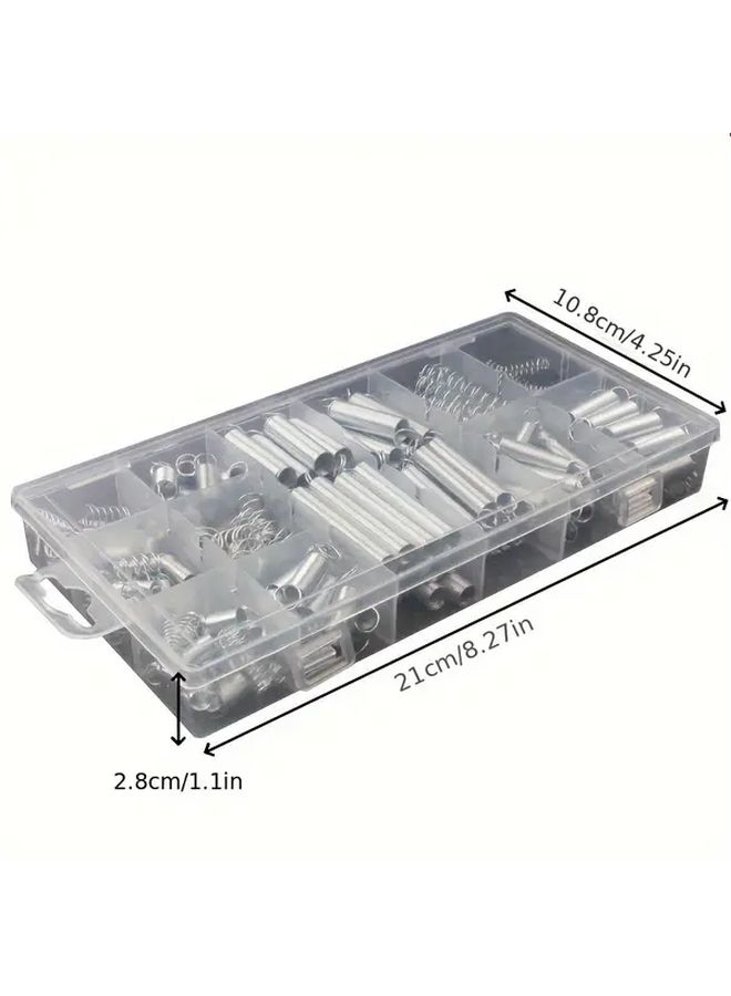 Metal Spring Set 200 Pieces Compression Tension Springs with Storage Box for DIY Industrial Use - Image 3