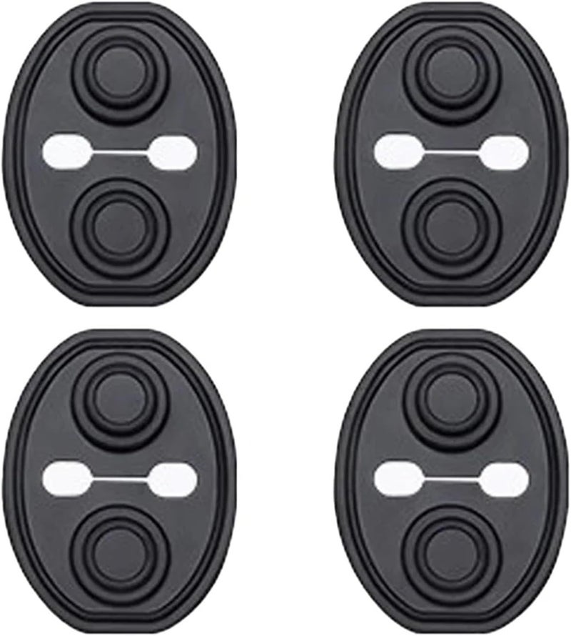 6pcs Car Doors Lock Protector Cover Auto Door Shock Absorber Silicone Cushion Closing Soundproof Covers - Image 1