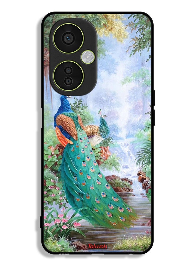 Tolwak OnePlus Nord CE 3 Lite Protective Case Cover Peacocks - Image 1