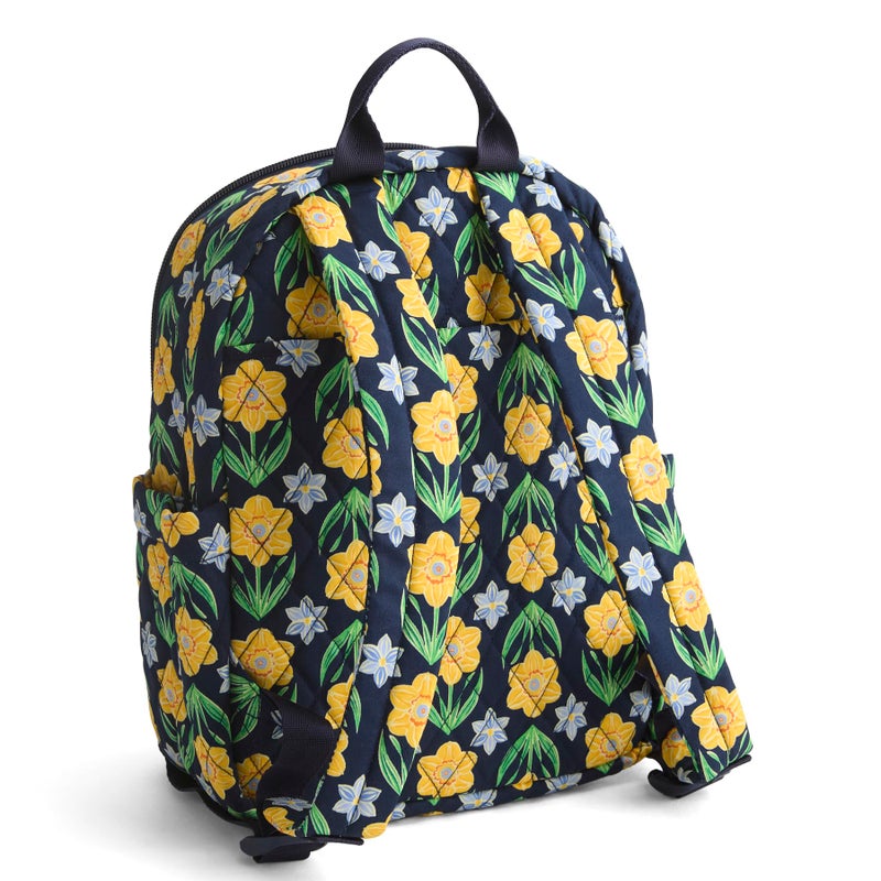 Vera Bradley Women's Premium Cotton Small Banbury Backpack, Daffodils, One Size - Image 2