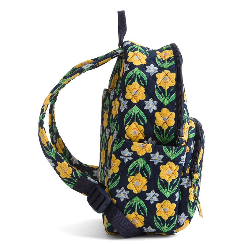 Vera Bradley Women's Premium Cotton Small Banbury Backpack, Daffodils, One Size - Image 5