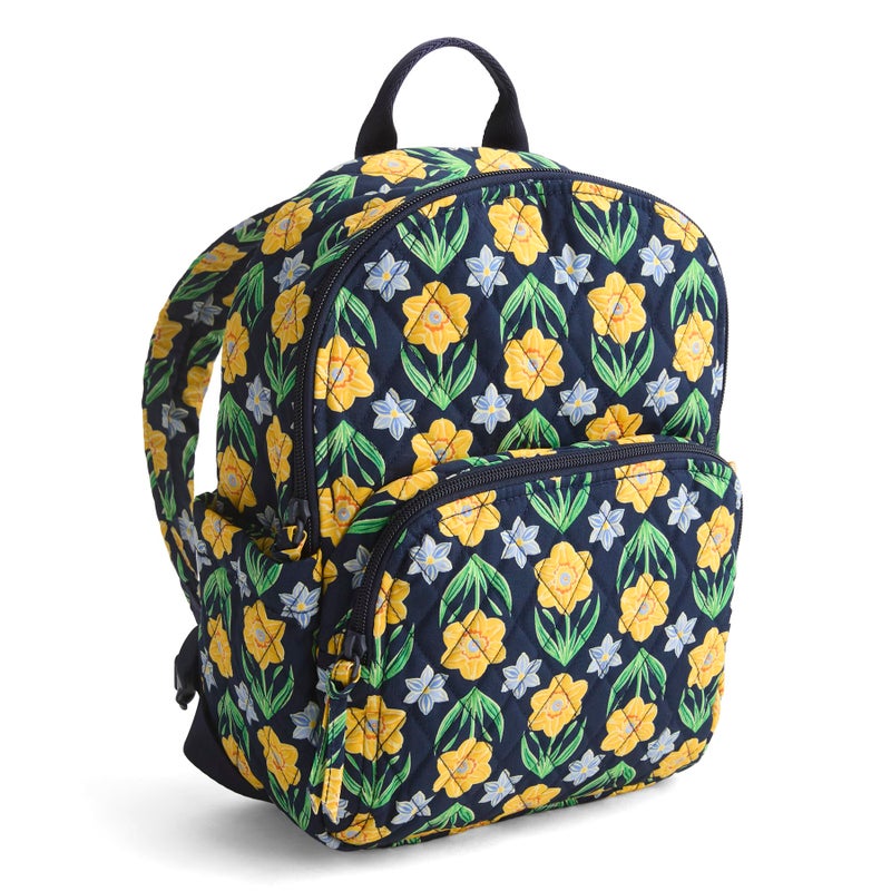 Vera Bradley Women's Premium Cotton Small Banbury Backpack, Daffodils, One Size - Image 1